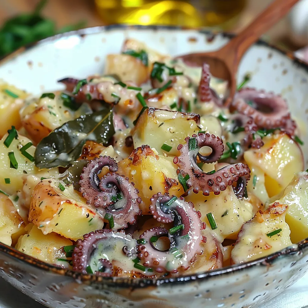 Salade méditerranéenne poulpe pommes terre