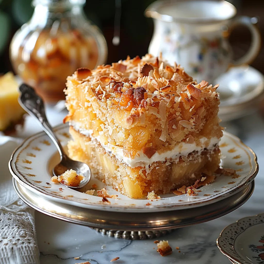 Gâteau ananas coco façon Reine-Élizabeth