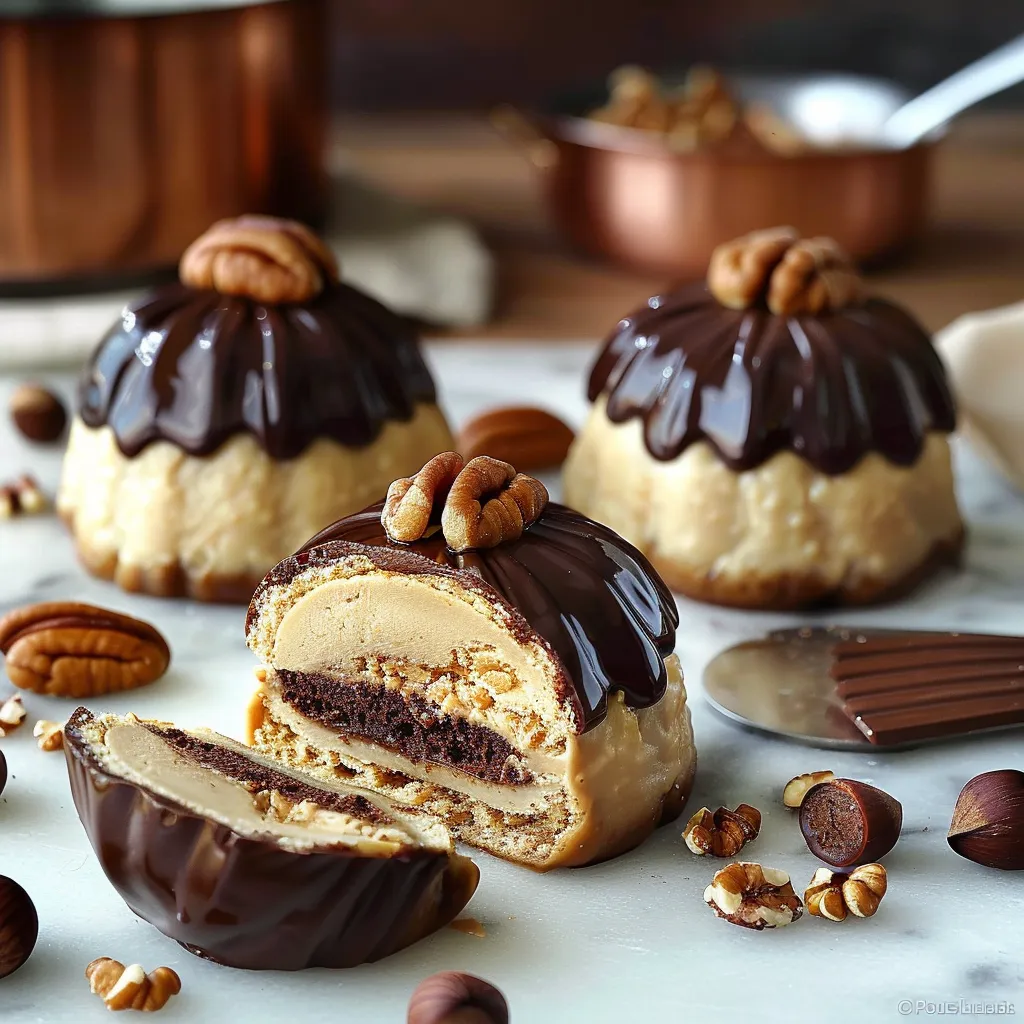 Noix Japonaise à la crème pralinée