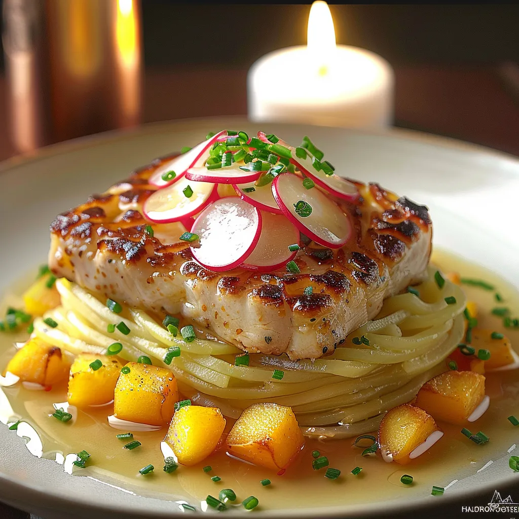 Recette d'escalope de foie gras aux pommes et potiron, un plat gastronomique