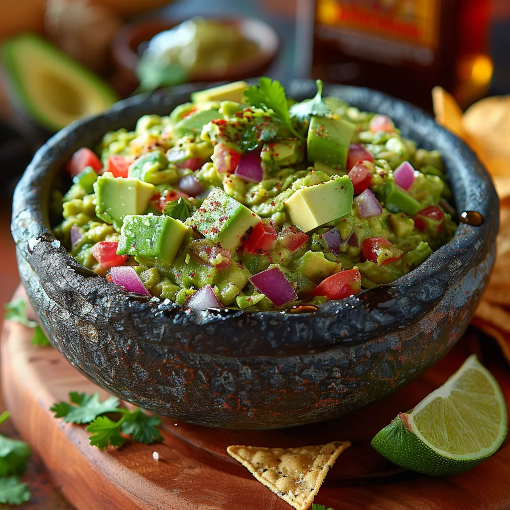 Recette Guacamole Authentique - Avocat, citron vert et coriandre fraîche