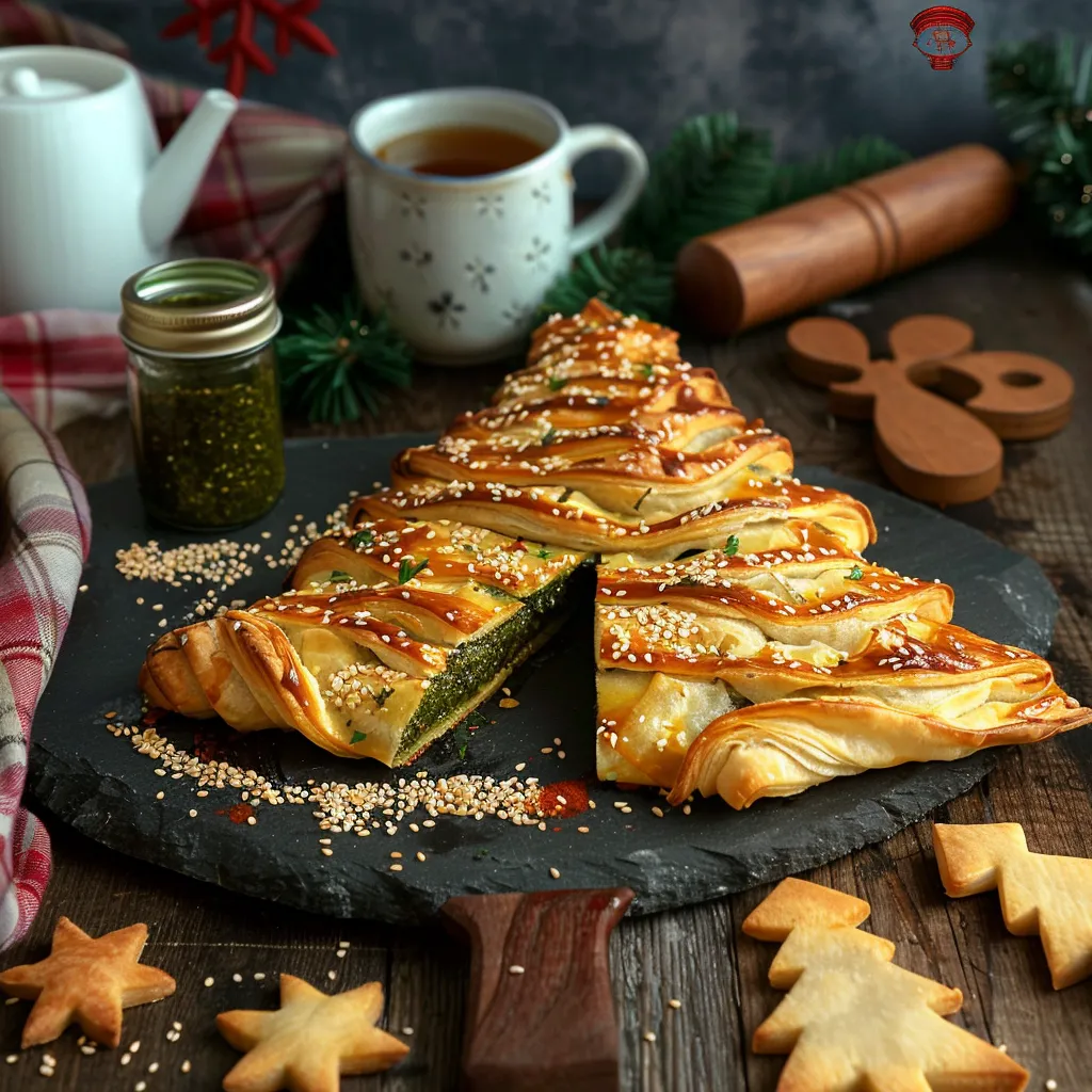 Sapin Feuilleté Pesto Vert