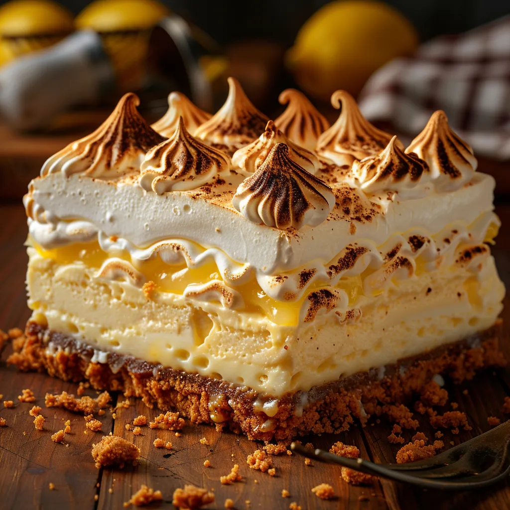 Recette Triple Lemon Meringue Cheesecake - Dessert spectaculaire au citron