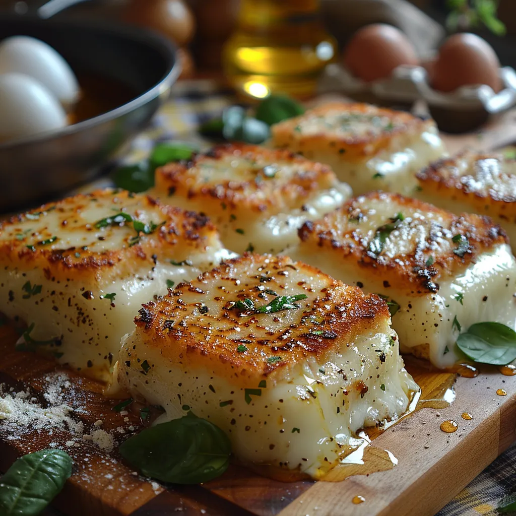 Recette Mozzarella in Carrozza - Sandwich frit italien à la mozzarella