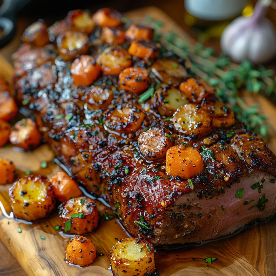 Gigot d'agneau en cuisson basse température ultra fondant