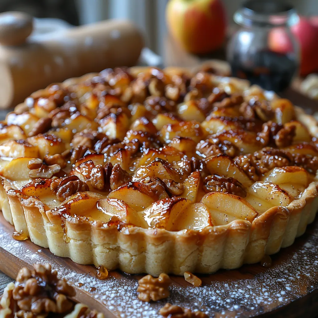 Recette Gâteau au Nillon de Noix et aux Pommes