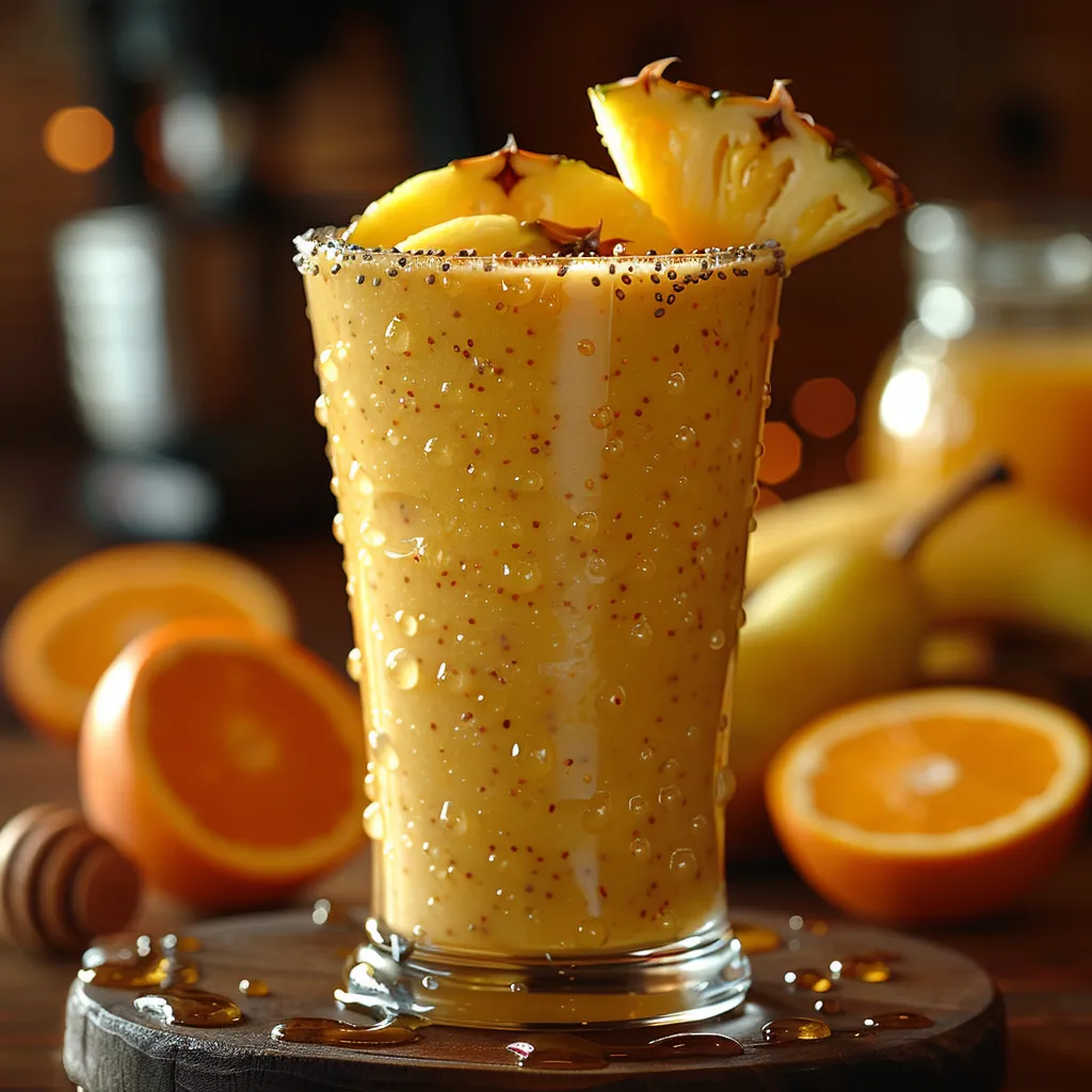 Meilleur Smoothie Ananas Poire Grec Nutritif