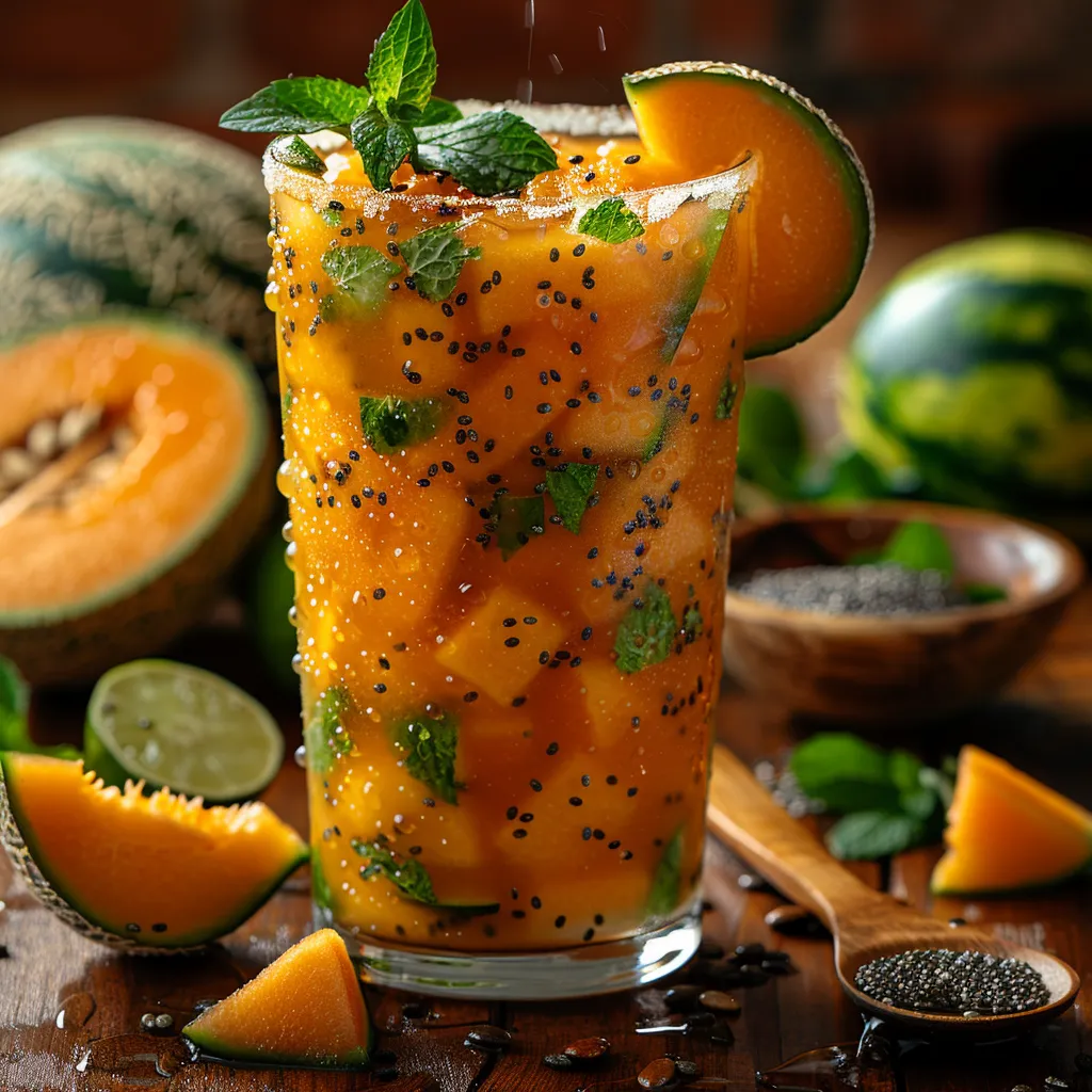 Meilleure Agua Fresca Cantaloup Chia Healthy
