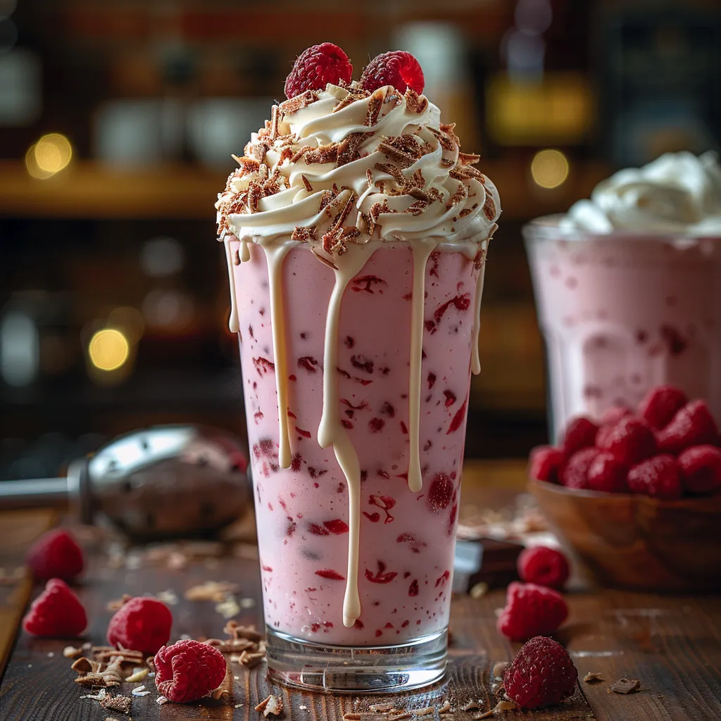 Meilleur Milkshake Framboise Chocolat Blanc Estival