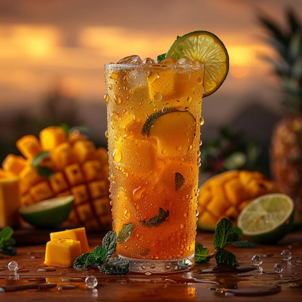 Recette Mocktail à la Mangue - Cocktail sans alcool tropical en 5 minutes