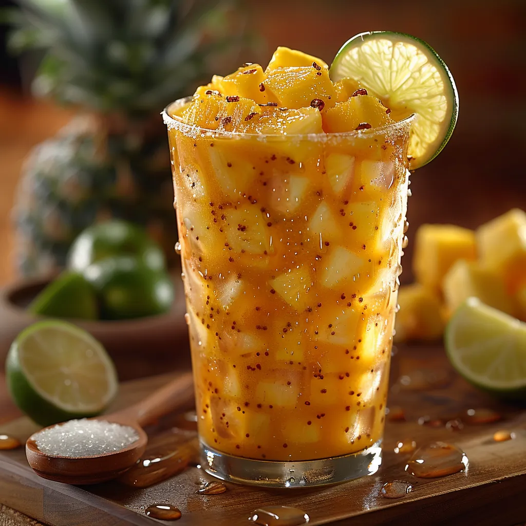 Recette Jus d'Ananas Citron Vert - Boisson vitaminée fraîche en 5 minutes