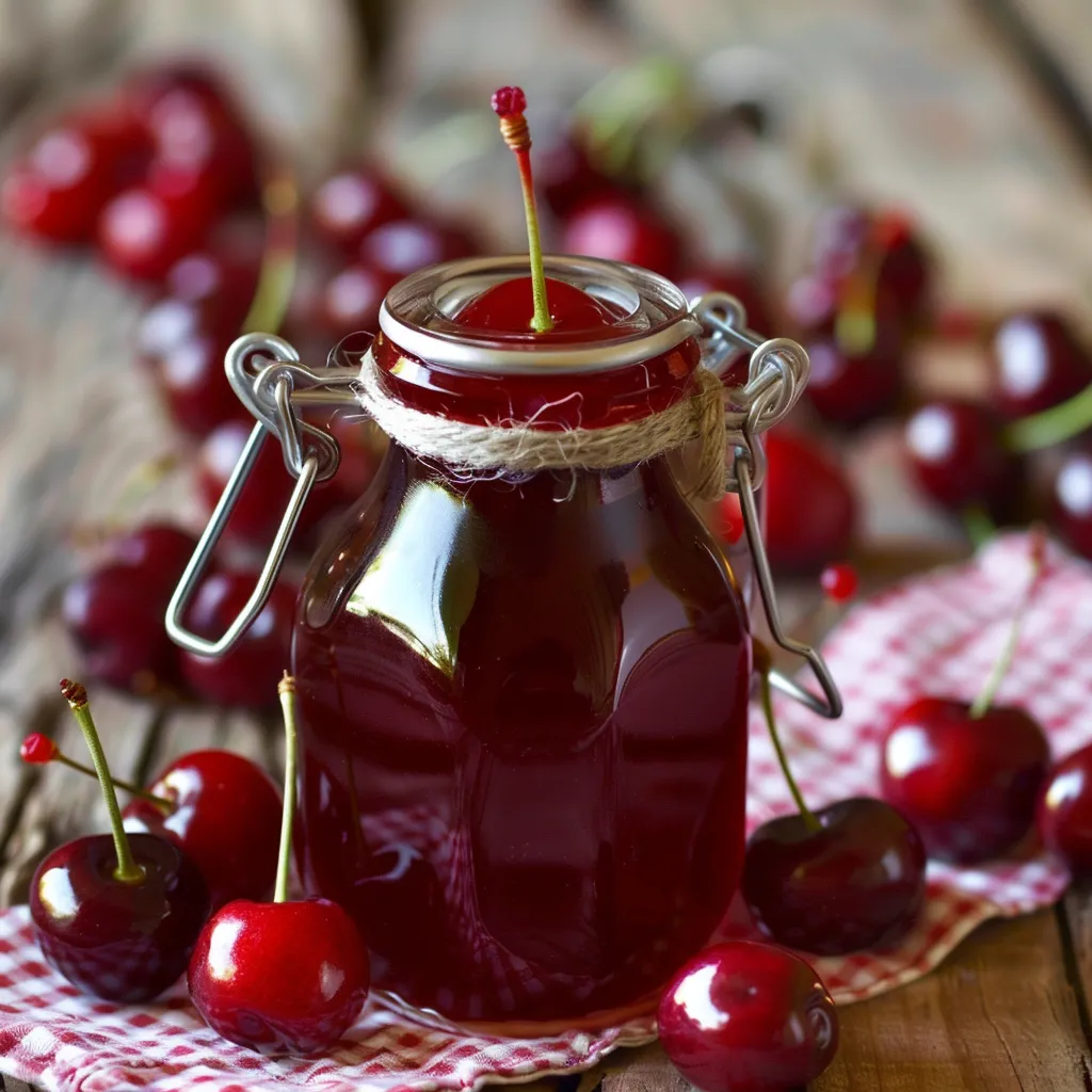 Sirop Cerises Maison - Fermentation Naturelle
