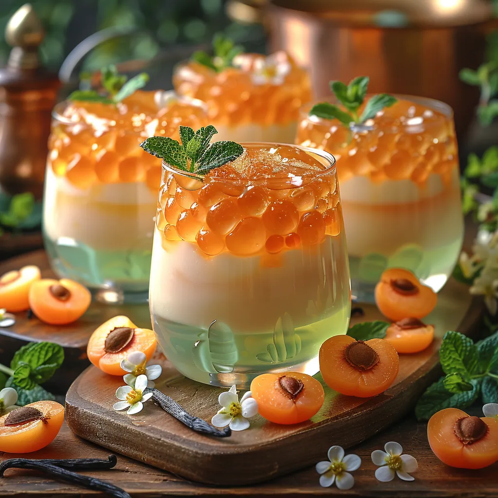 Panna Cotta Abricots - Dessert Italien Sophistiqué