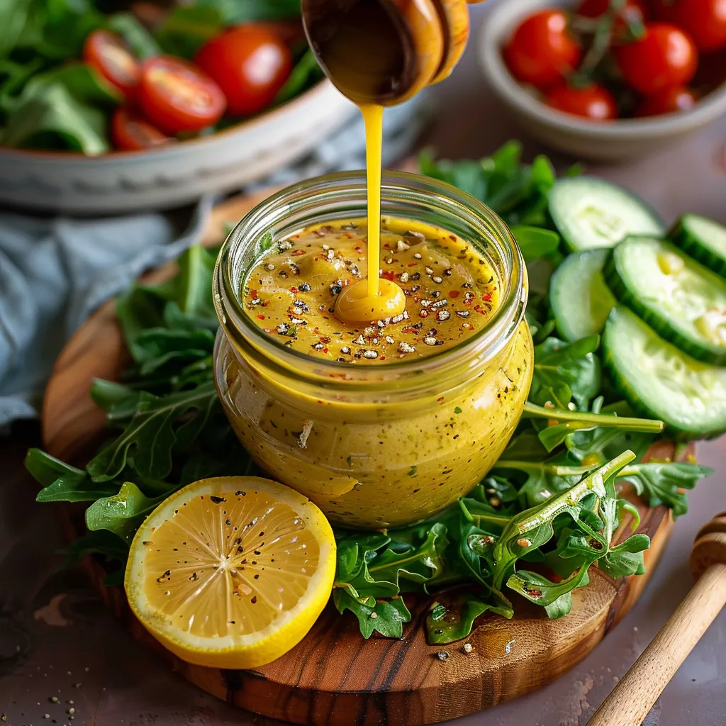 Vinaigrette Miel Citron - Sauce Salade 15 Min