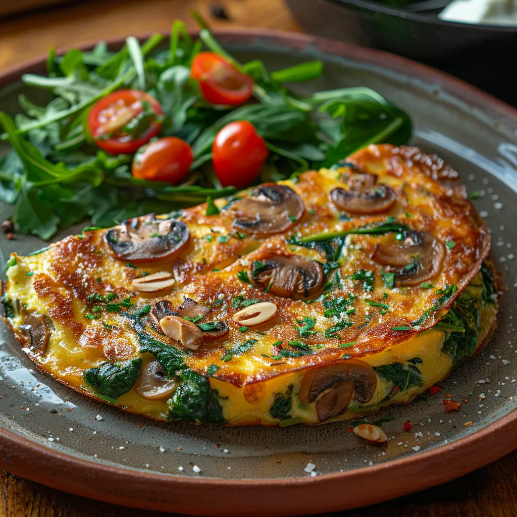 Meilleure Omelette Espagnole Épinards Végétarienne