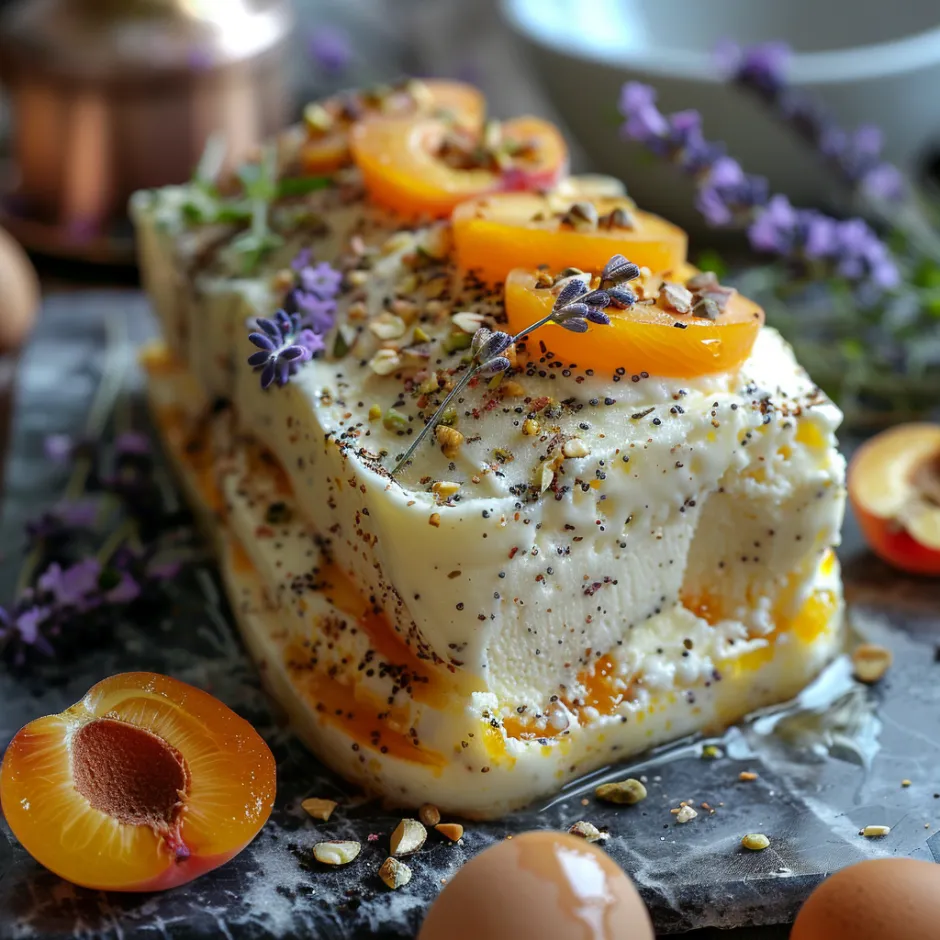 Recette Semifreddo Italien aux Abricots et Pistache - Dessert glacé raffiné