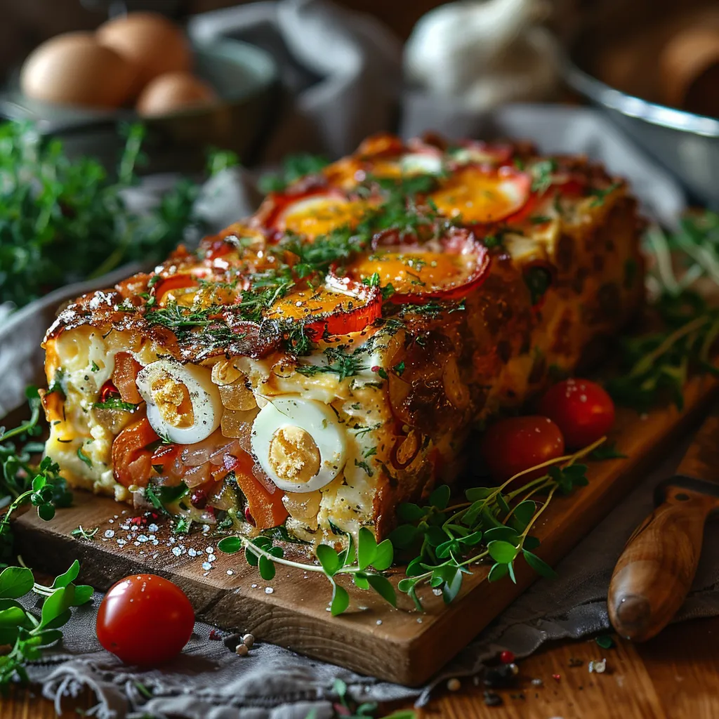 Terrine Légumes Œufs - Plat Complet Économique