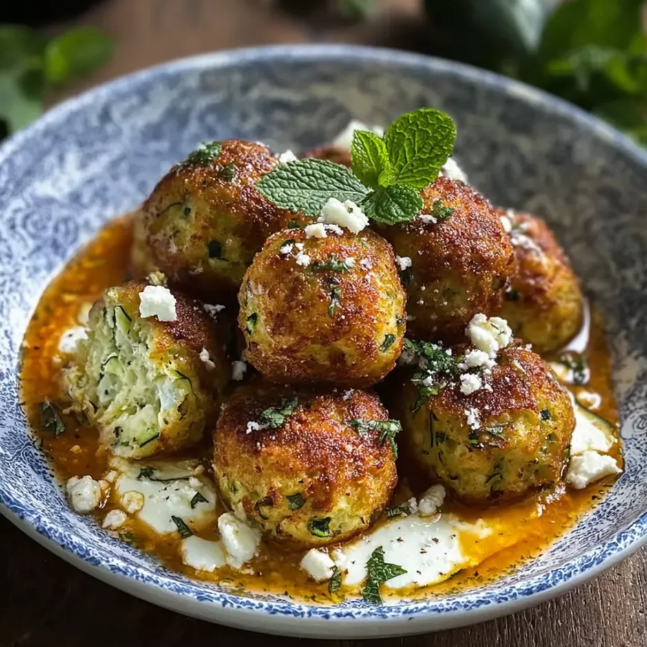 Tiramisu salé aux courgettes sautées, feta crémeuse et herbes fraîches