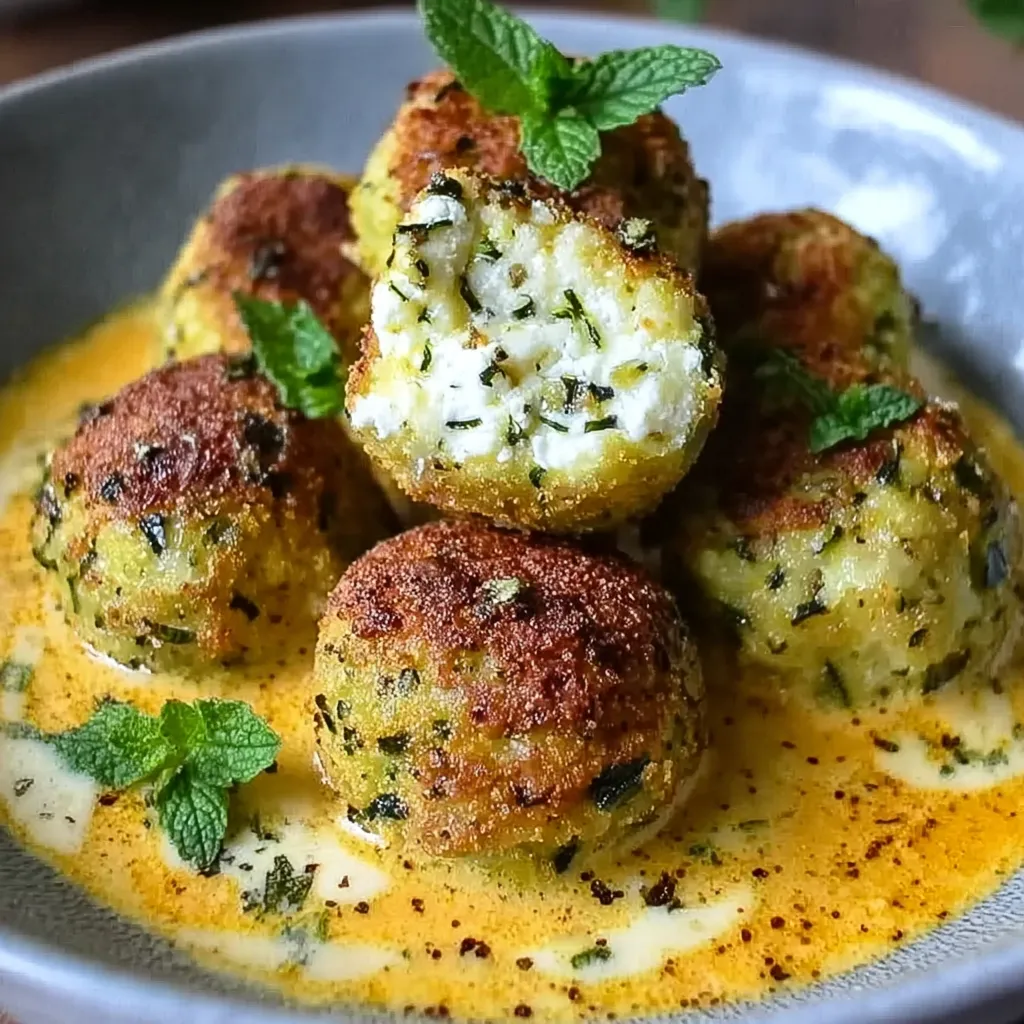Tiramisu salé aux courgettes sautées, feta crémeuse et herbes fraîches