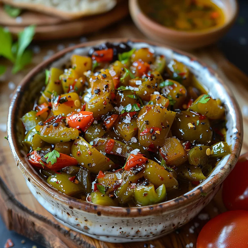 salade de poivrons kabyle Ifelfel szith
