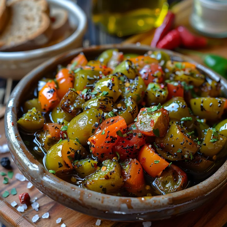 Meilleure Salade Poivrons Ifelfel Berbère Grillés