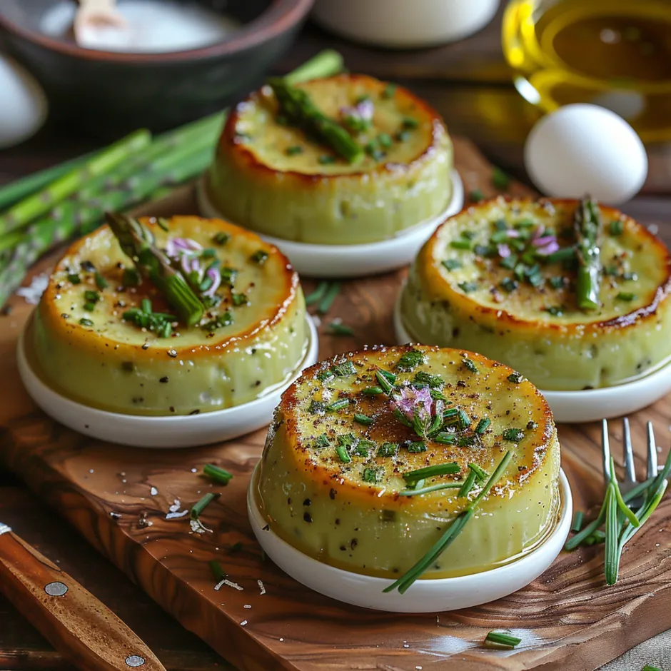 Flan d’asperges vertes