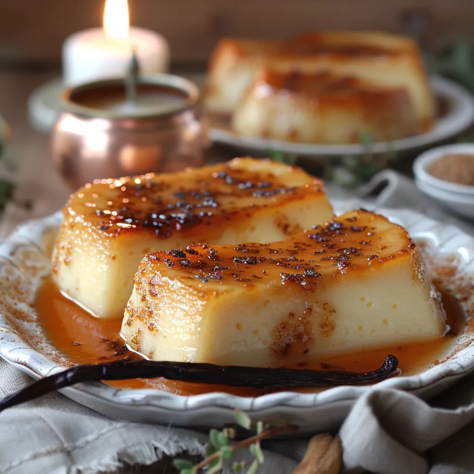 Recette Œufs au Lait à la Vanille Bourbon et Caramel Doré
