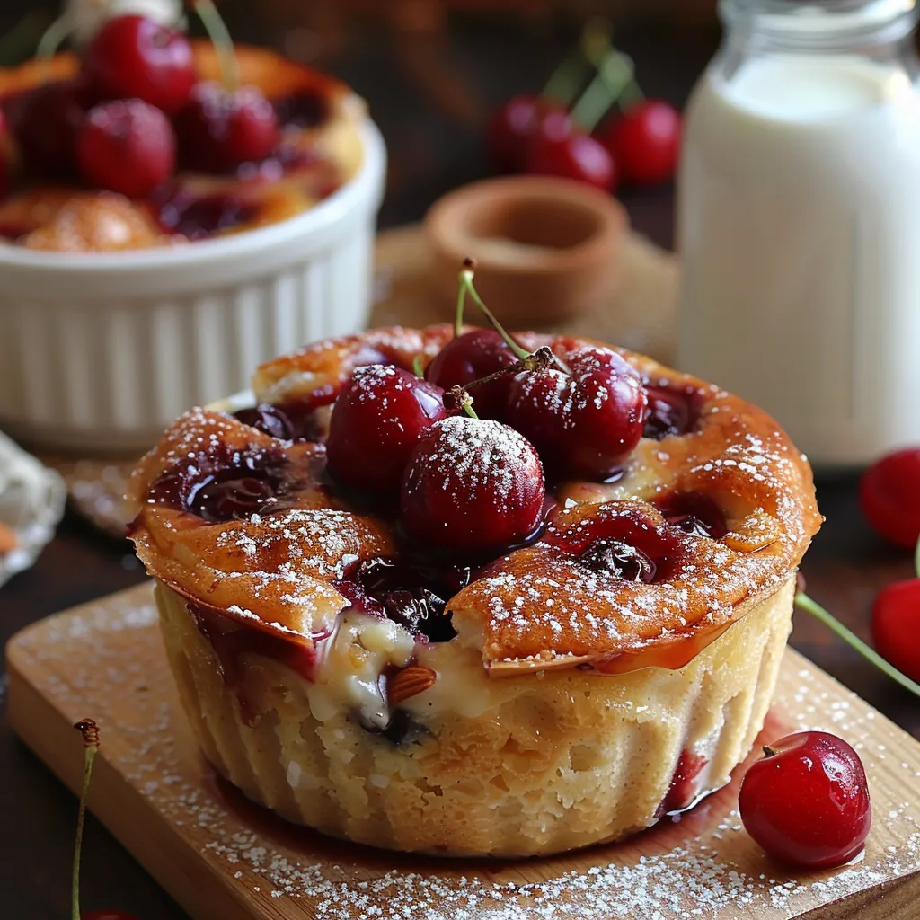 Recette Clafoutis aux Cerises et Lait d'Amande - Dessert sans lactose