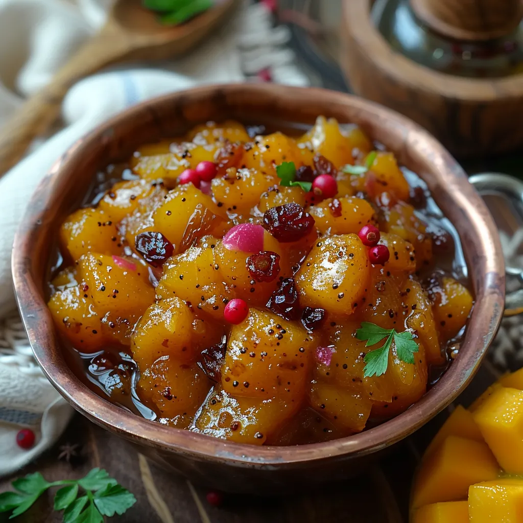 Chutney de mangue “doudou” aux épices