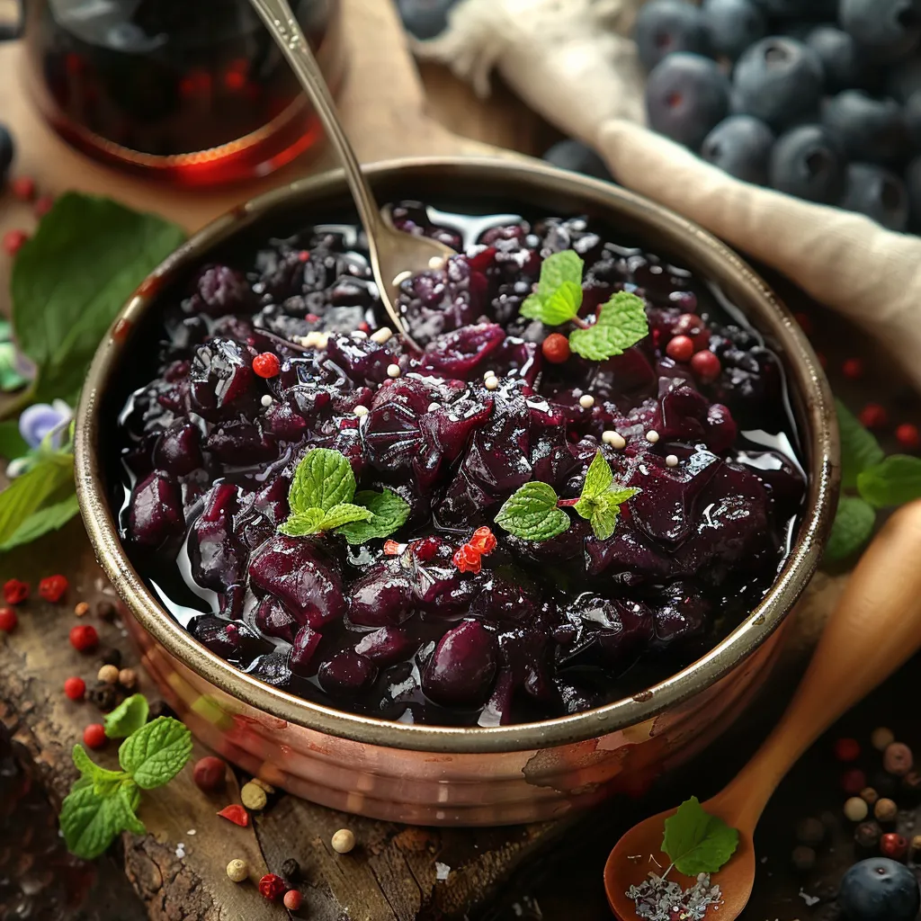 Recette Confit de Myrtilles aux 5 Baies pour Accompagner les Fromage