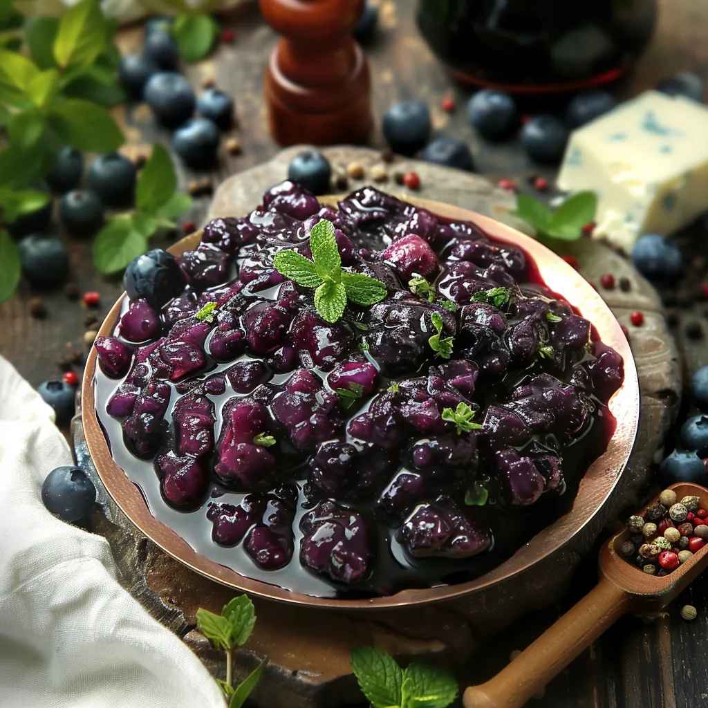 Confit de myrtilles aux 5 baies, parfait pour les plateaux de fromages