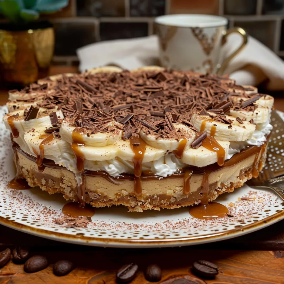 Recette Banoffee Pie Anglaise - Tarte Banane Caramel Chantilly Sans Cuisson