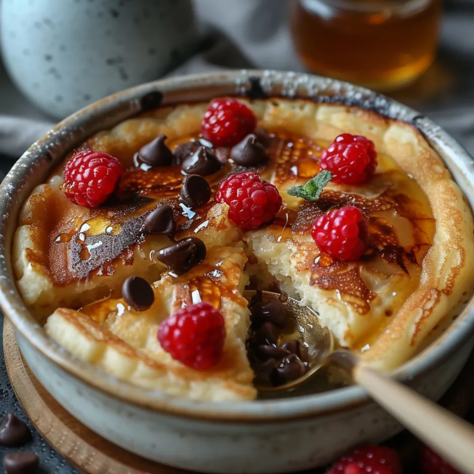 Bowl Pancake au Four Healthy - Petit-déjeuner protéiné sans sucre
