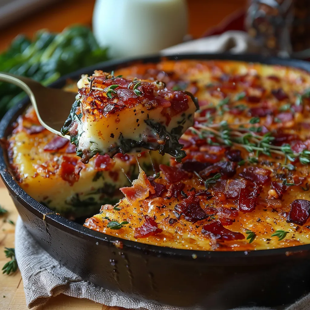 Clafoutis salé blettes lardons, plat familial facile et savoureux