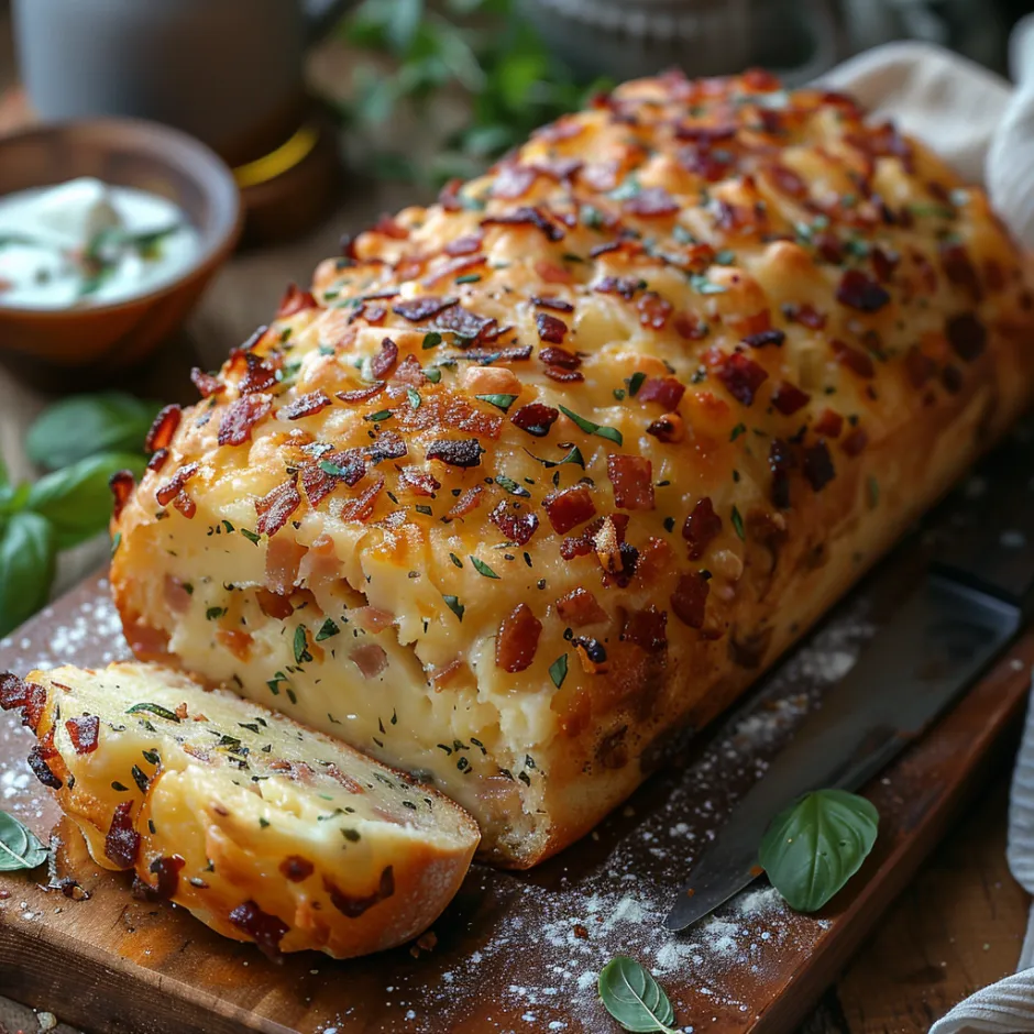 Recette Cake Comté Lardons Moelleux - Apéro et Déjeuner Rapide Savoureux