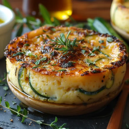 Flan Courgette Fromage Blanc Léger