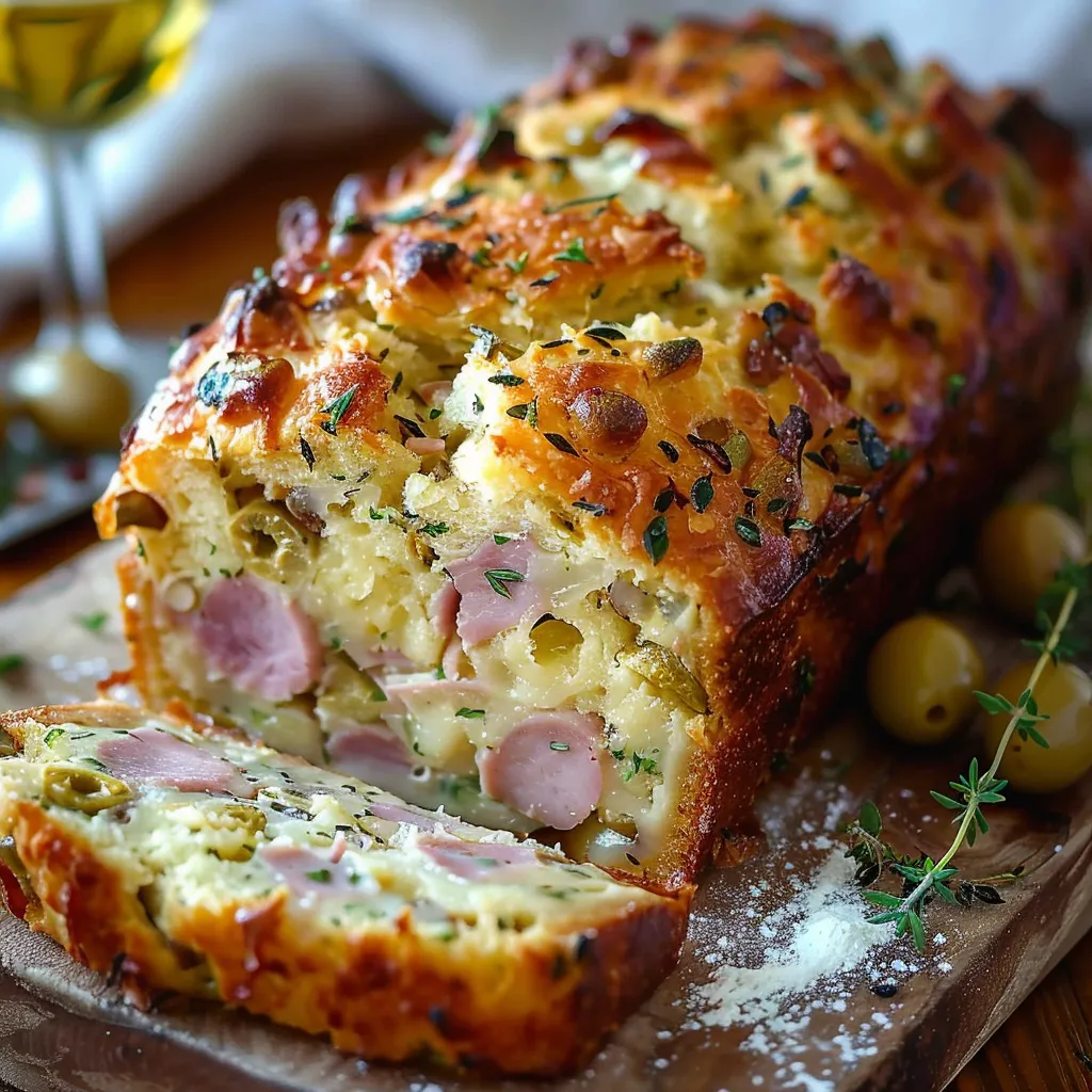 Cake Jambon Olive Fromage Frais Moelleux