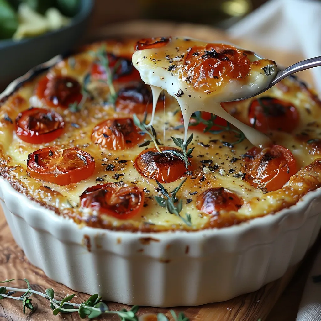 Clafoutis Salé Tomates Cerise Camembert