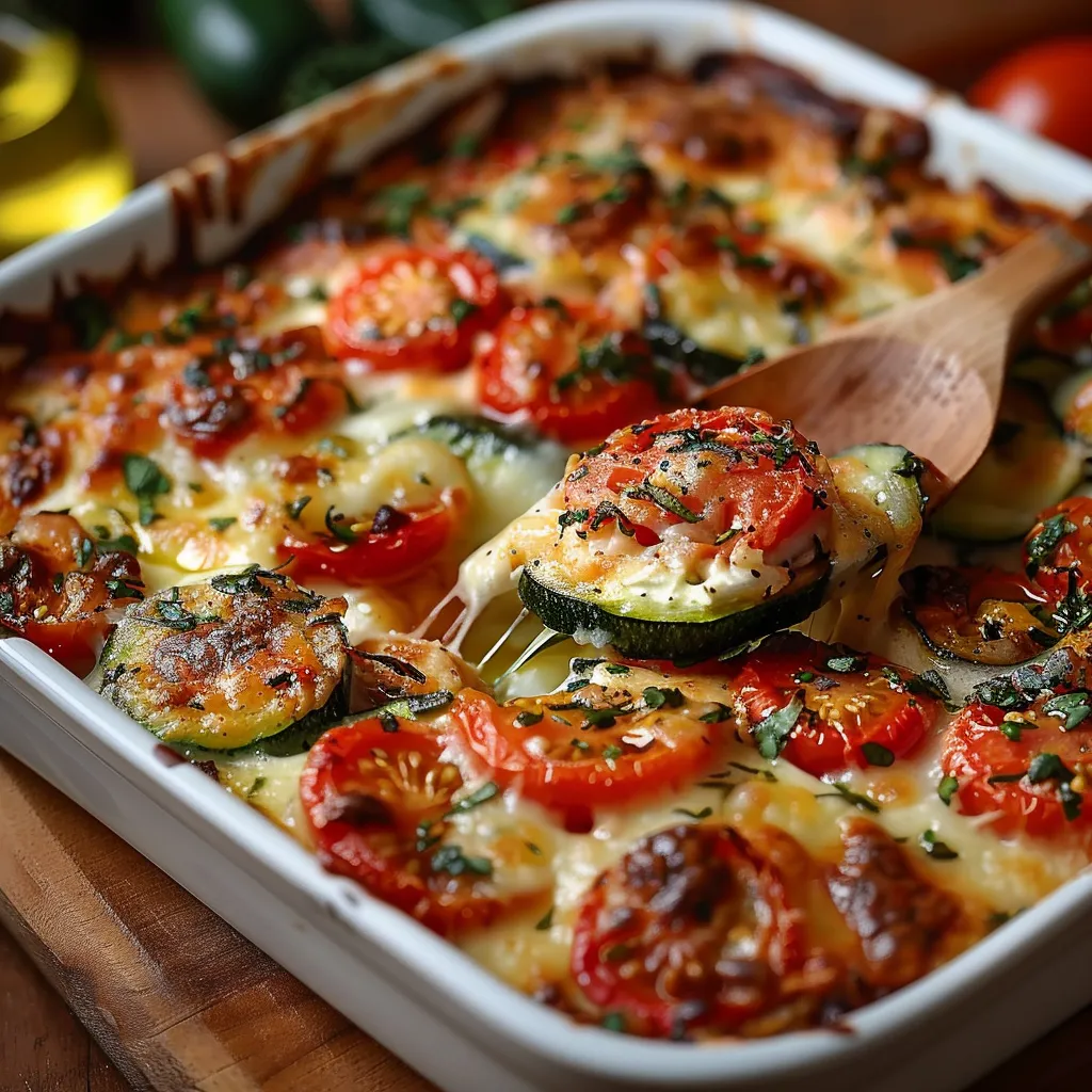Gratin Courgettes Tomates Fromage - Recette estivale légère