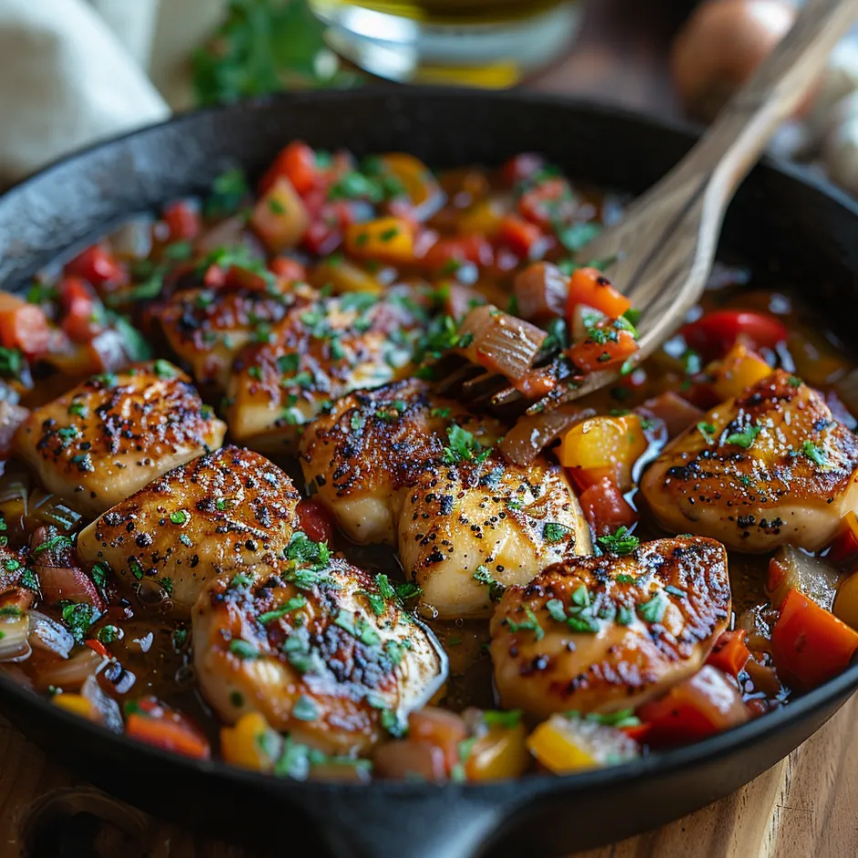 Poulet Basquaise Rapide Soirs Pressés
