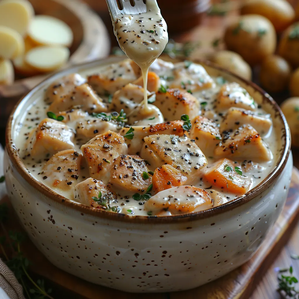 Blanquette de poulet crémeuse