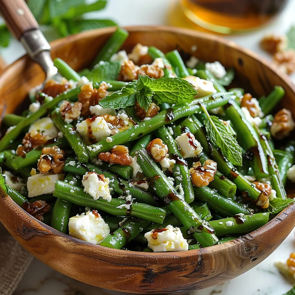 Salade Haricots Verts Feta - Recette estivale fraîche méditerranéenne