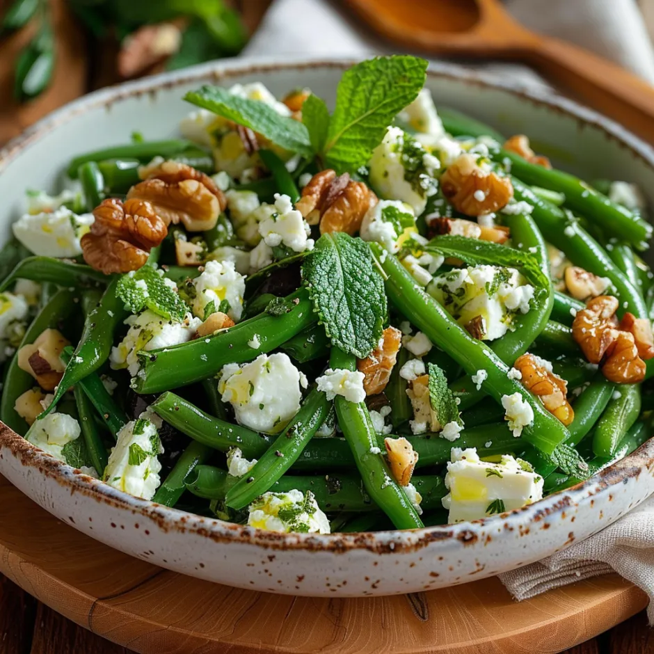 salade haricots verts feta