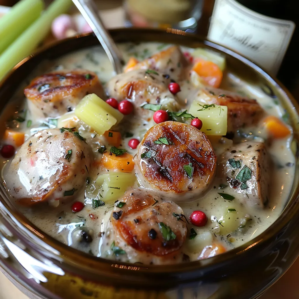 Blanquette Boudin Blanc Baies Roses