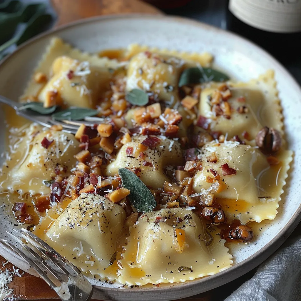 Recette Mezzelune aux Marrons Ricotta Jambon Parme