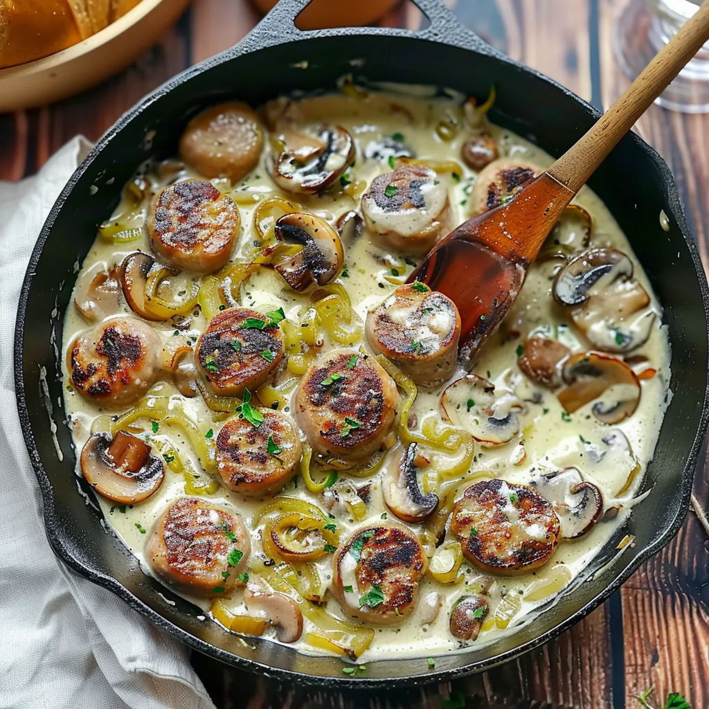 Blanquette de boudin blanc crémeuse et réconfortante