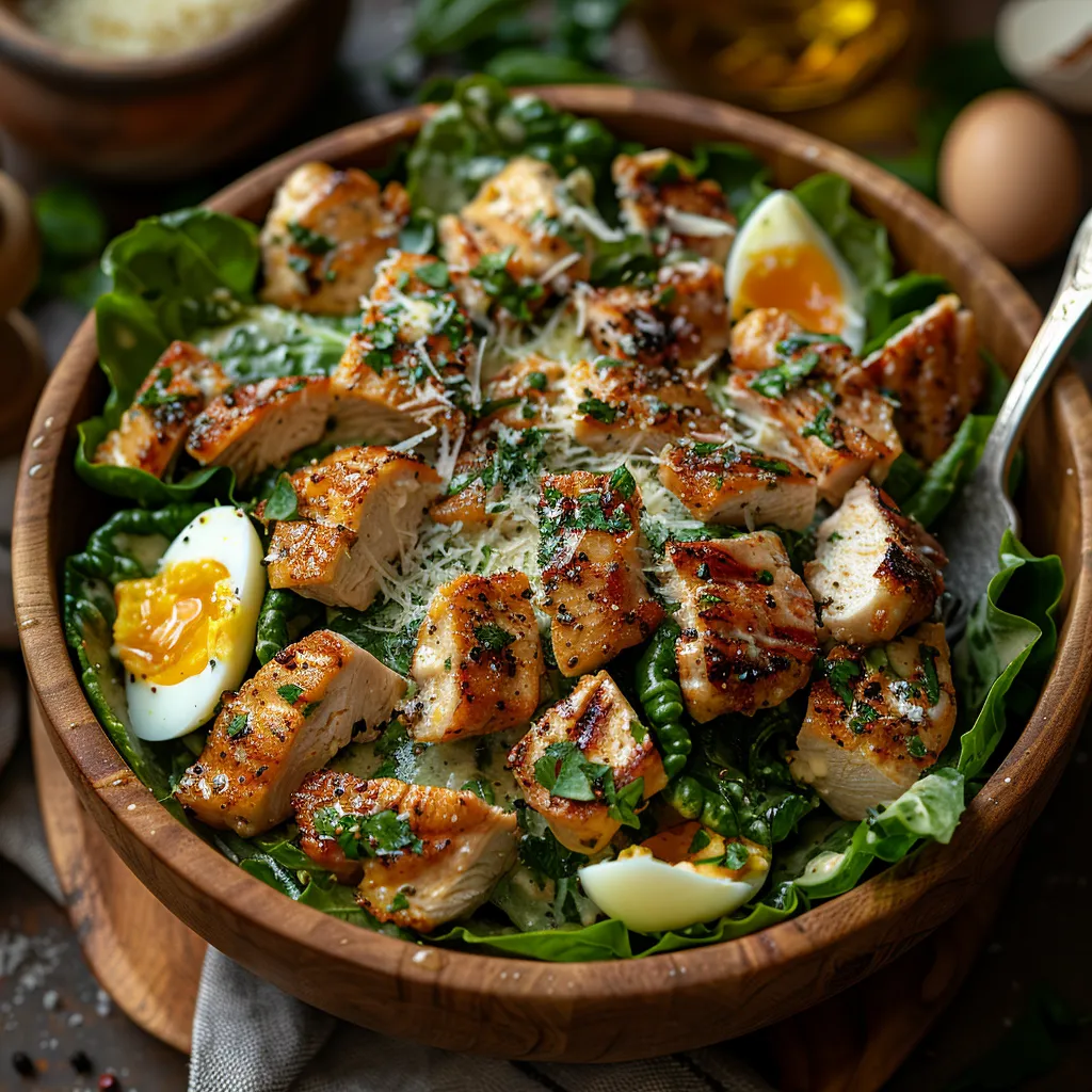 Salade caesar au poulet & parmesan