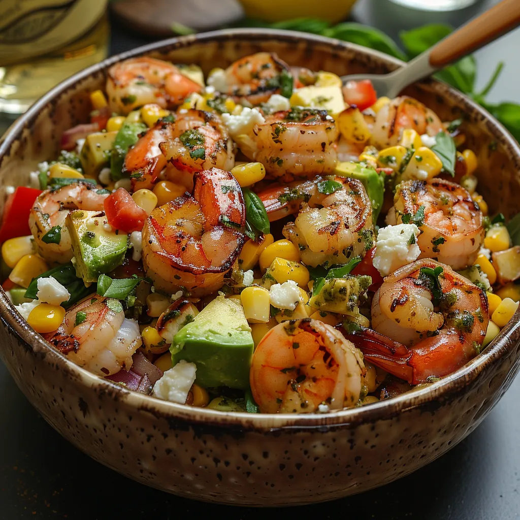 Salade de Maïs aux Crevettes
