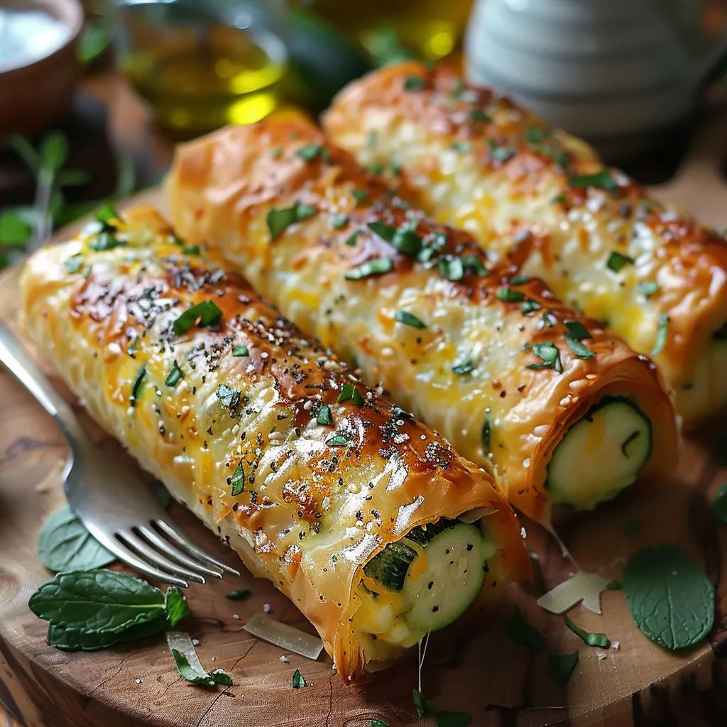 Cigares Croustillants aux Courgettes