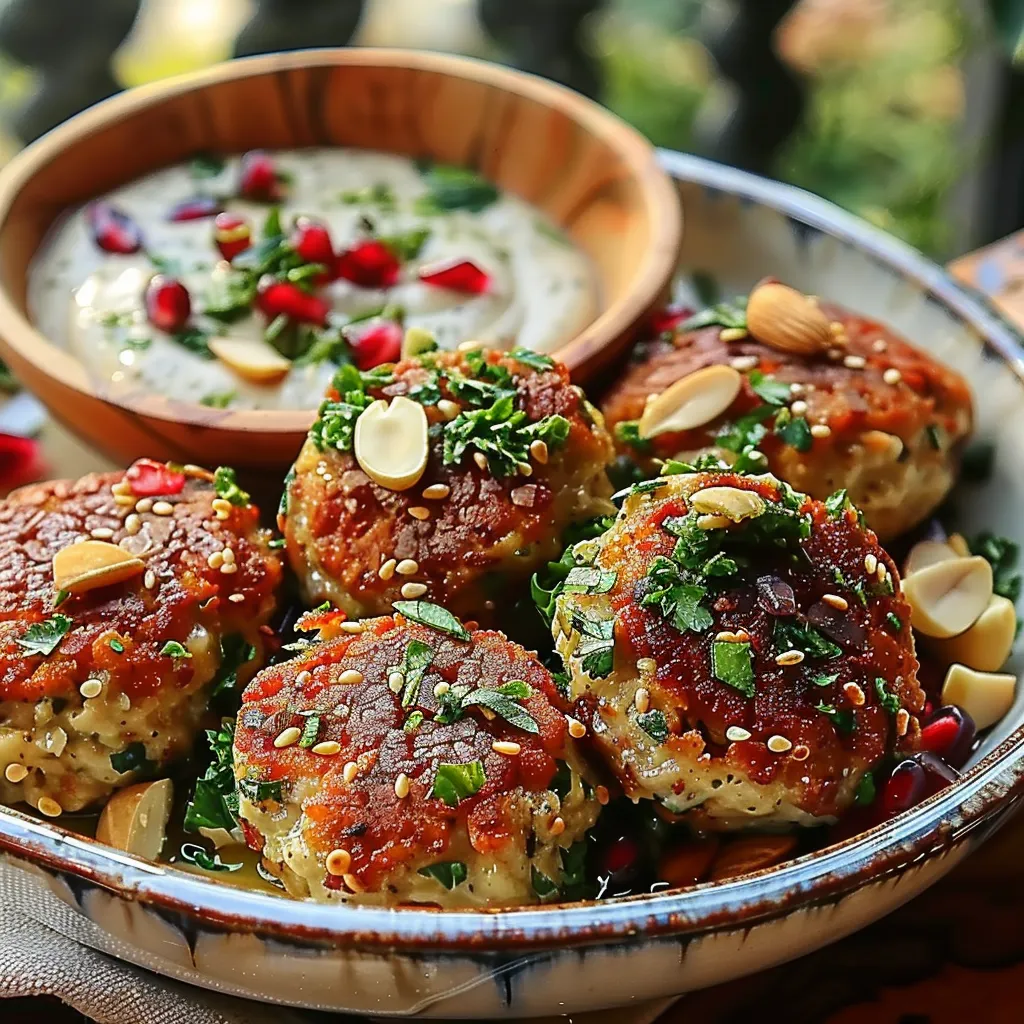 Boulettes de Pois Cassés au Cumin et Sauce Tahini